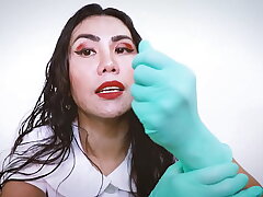 Latex-Gloved Nurse Stirs ASMR Desires